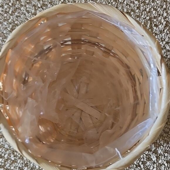 Baskets Small Desktop Finishing Home Storage Weaving Products Plant Cover Bin - Picture 5 of 16